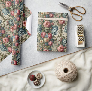 Rhapsody Road – Gothic Floral  Wrapping Paper