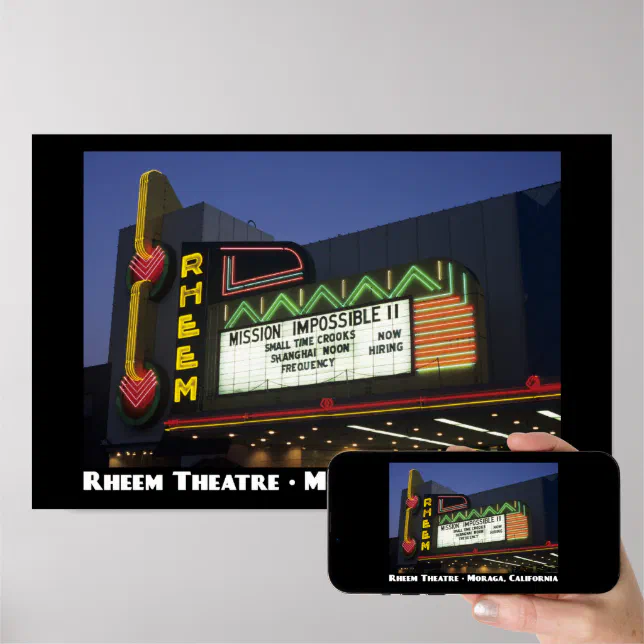 Rheem Theater 11x17 Poster Zazzle