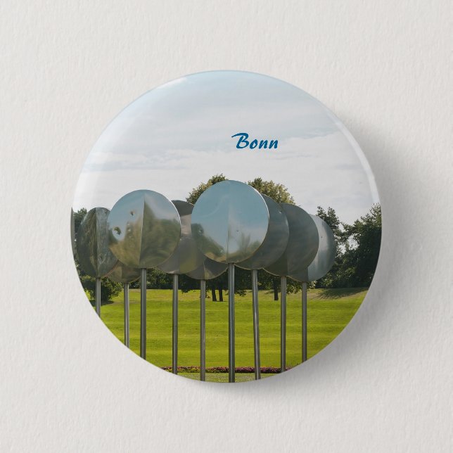 Rheinaue Park in Bonn Button (Front)