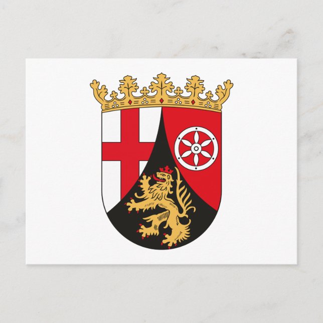 Rheinland Pfalz Coat of Arms Postcard (Front)