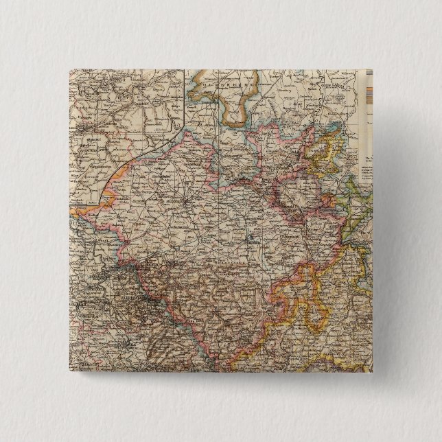 Rhenish Prussia, Westphalia, HesseNassau Pinback Button (Front)