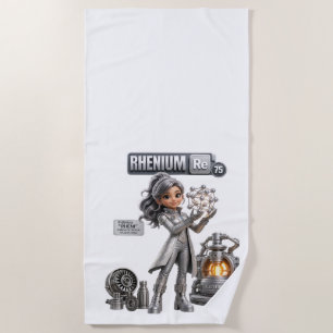 Rhenium character from the ATOMIVRA™ Beach Towel