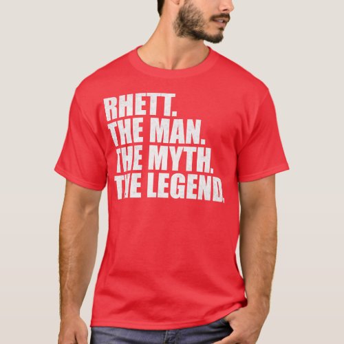 RhettRhett Name Rhett given name T_Shirt