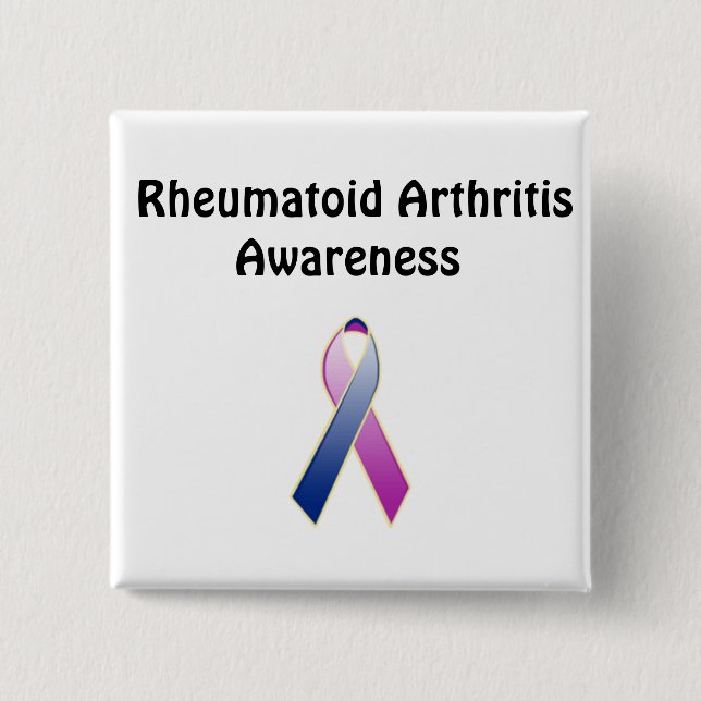 Rheumatoid Arthritis Awareness Button (Front)