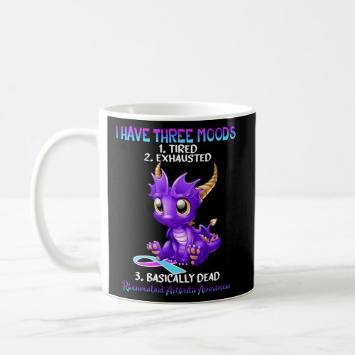 Rheumatoid Arthritis Awareness Dragon I Have Three Coffee Mug