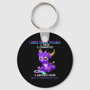 Rheumatoid Arthritis Awareness Dragon I Have Three Keychain
