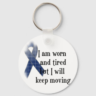 Rheumatoid Arthritis Awareness :: I am worn and... Keychain