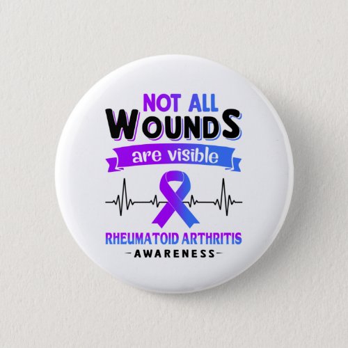 Rheumatoid Arthritis Awareness Month Ribbon Gifts Button