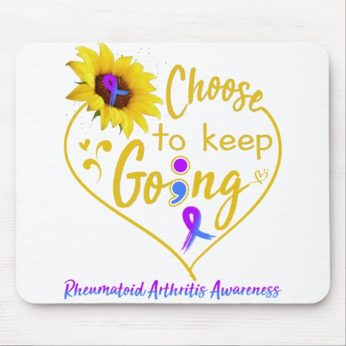 Rheumatoid Arthritis Awareness Month Ribbon Gifts Mouse Pad