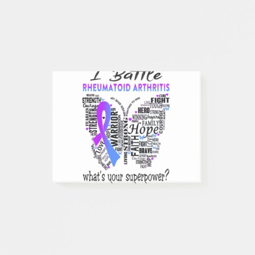 Rheumatoid Arthritis Awareness Month Ribbon Gifts Post_it Notes