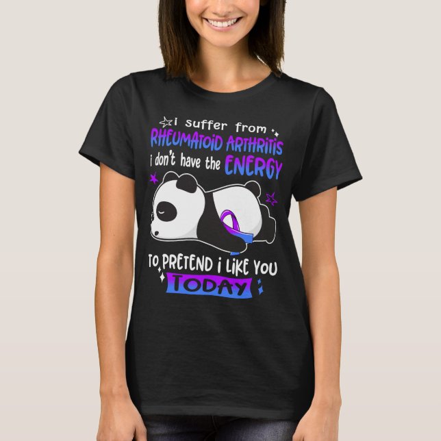 Rheumatoid Arthritis Awareness Month Ribbon Gifts T-Shirt (Front)