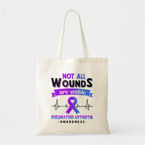 Rheumatoid Arthritis Awareness Month Ribbon Gifts Tote Bag