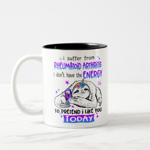 Rheumatoid Arthritis Awareness Month Ribbon Gifts Two_Tone Coffee Mug