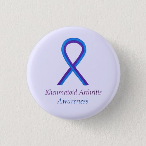 Rheumatoid Arthritis Awareness Ribbon Custom Pin