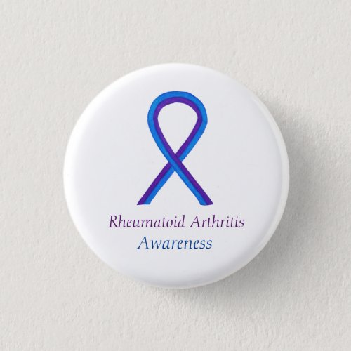 Rheumatoid Arthritis Awareness Ribbon Custom Pin