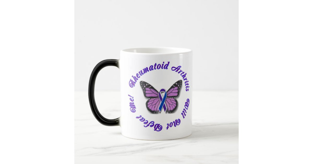 Rheumatoid Arthritis Awareness Month Ribbon Gifts Two-Tone Coffee Mug