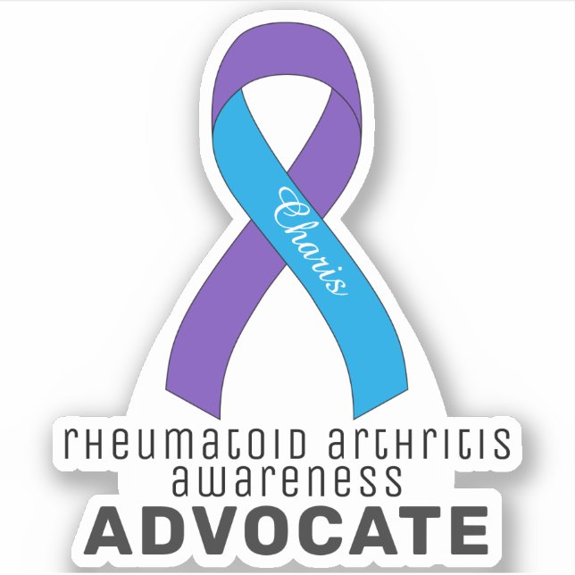 Rheumatoid Arthritis Awareness Vinyl Sticker (Front)