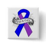 Rheumatoid Arthritis Find A Cure Ribbon Button