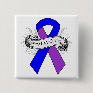 Rheumatoid Arthritis Find A Cure Ribbon Button