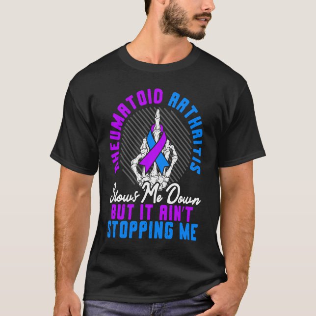 Rheumatoid Arthritis Warrior Autoimmune Disorder T-Shirt (Front)
