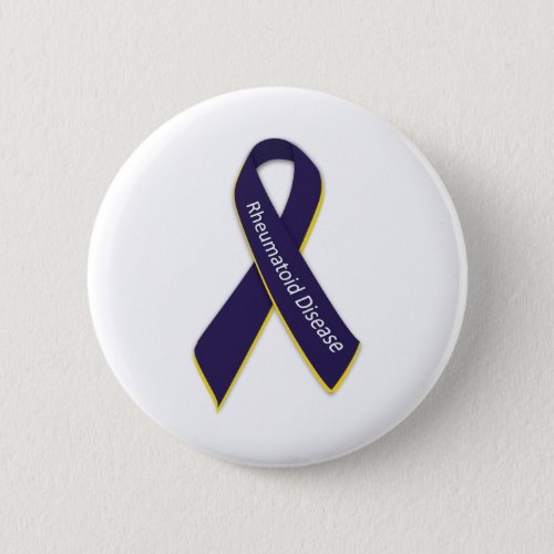 Rheumatoid Disease Awareness Ribbon Button