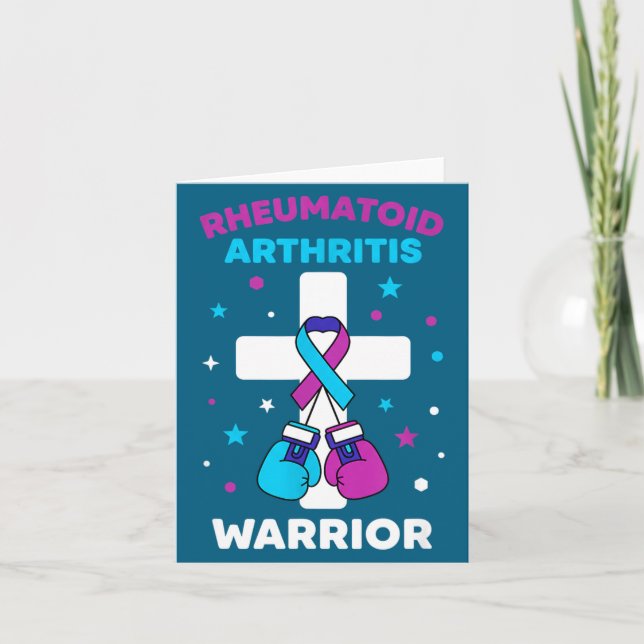 Rheumatoid Warrior Arthritis Awareness Humor Card (Front)