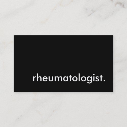 rheumatologist. business cards