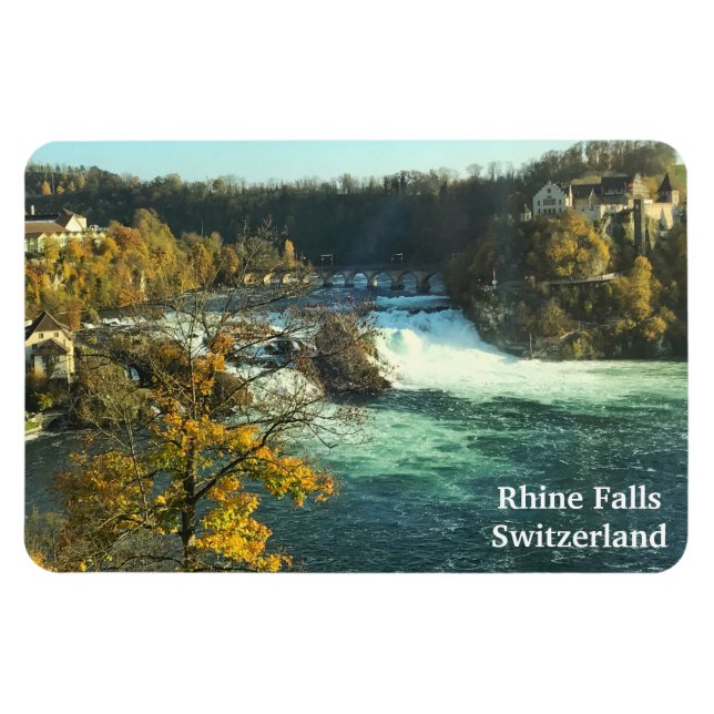 Rhine falls in Switzerland Magnet (Horizontal)