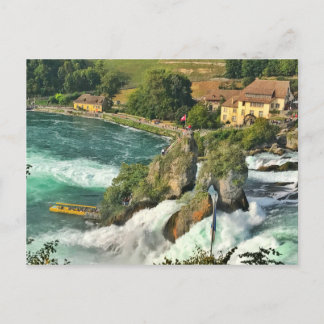 Rhine falls in Switzerland Postcard