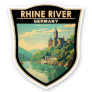 Rhine River Germany Section Travel Art Vintage Sticker
