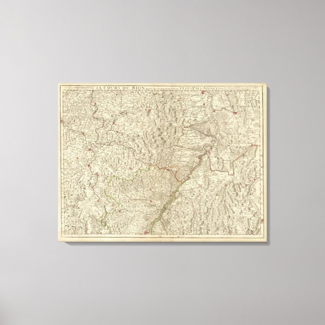 Rhine River Valley, France Canvas Print (Front)