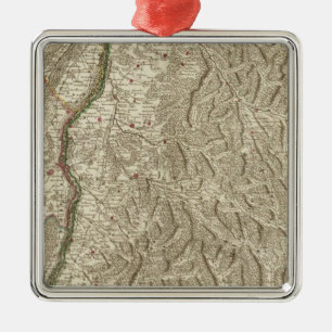 Rhine River Valley, France Metal Ornament