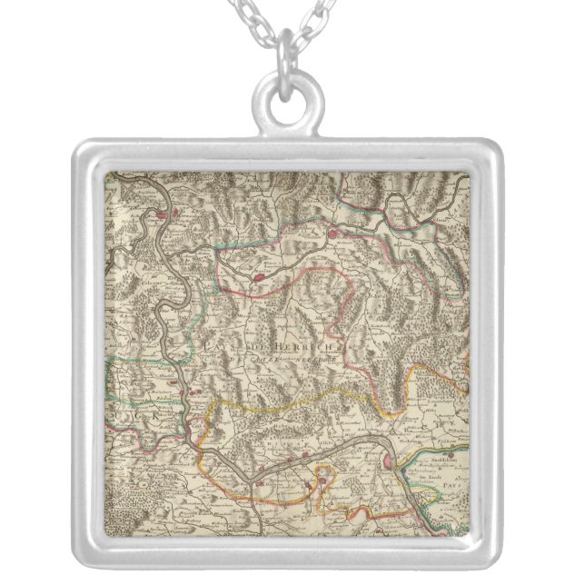 Rhine River Valley Silver Plated Necklace (Front)