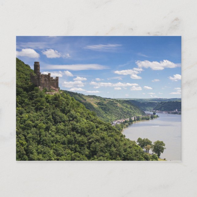 Rhine Valley - Castle Maus postcard (Front)