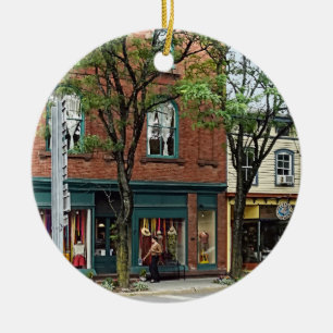 Rhinebeck NY - Market Street Ceramic Ornament