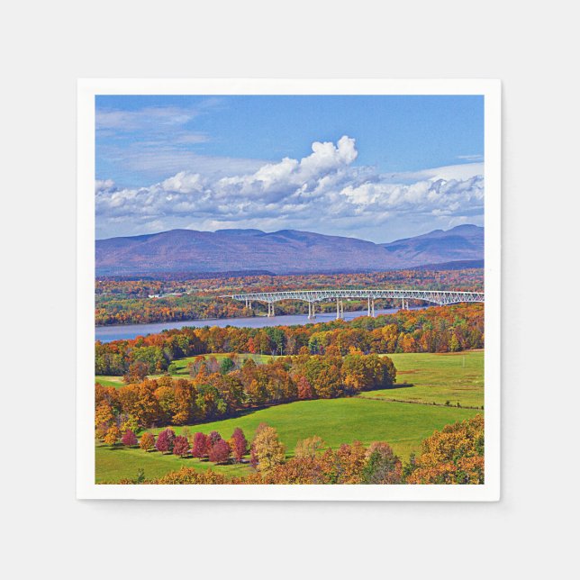 Rhinecliff Bridge in the fall Napkins (Front)