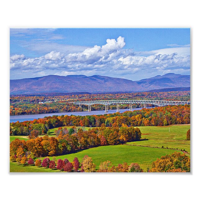 Rhinecliff Bridge in the fall Photo Print (Front)