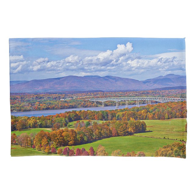 Rhinecliff Bridge in the fall Pillow Case (Front)
