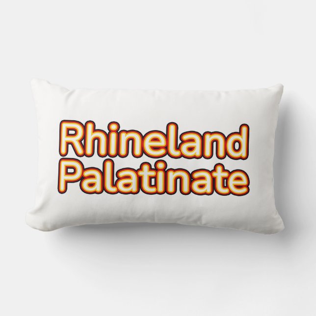 Rhineland Palatinate Deutschland Germany Lumbar Pillow (Front)