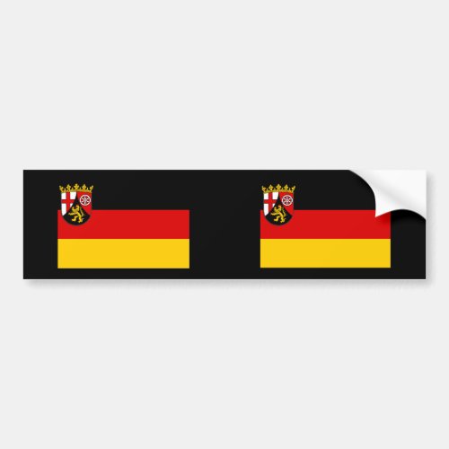 Rhineland Palatinate Germany Bumper Sticker