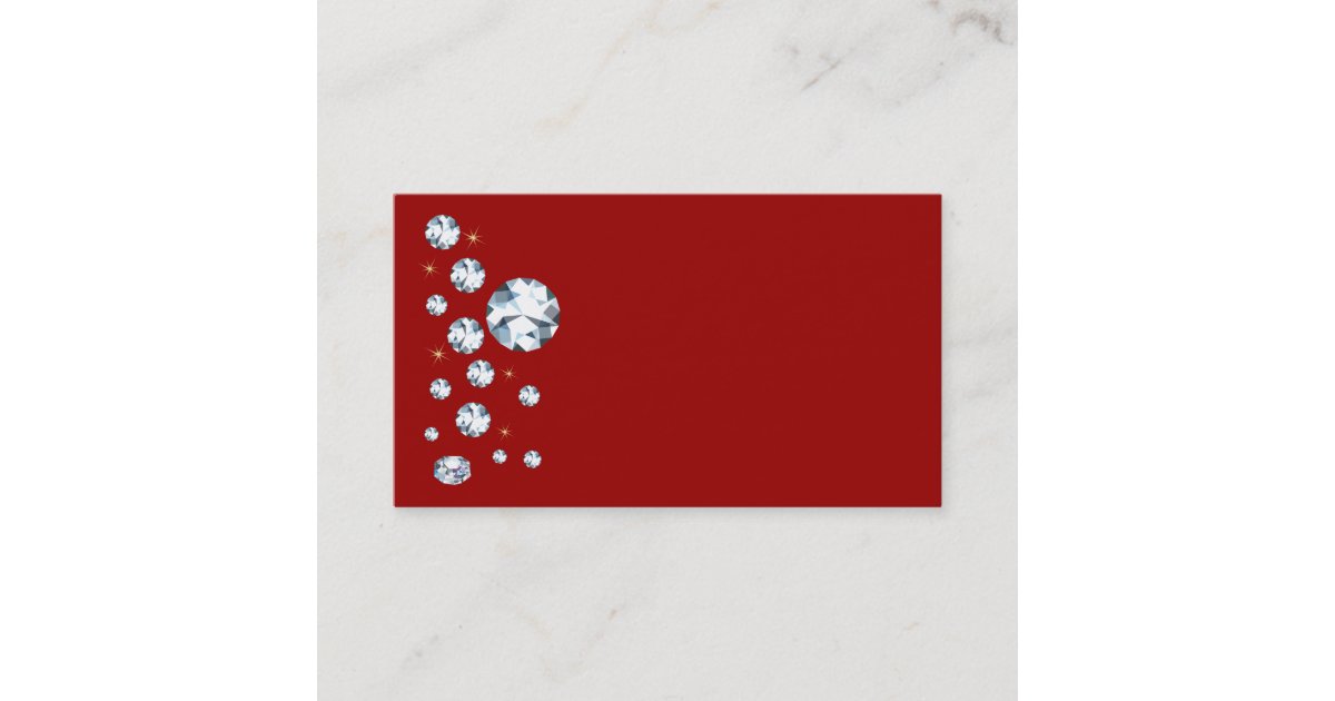 Rhinestone Business Cards Zazzle
