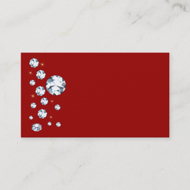 Rhinestone Business Cards Zazzle
