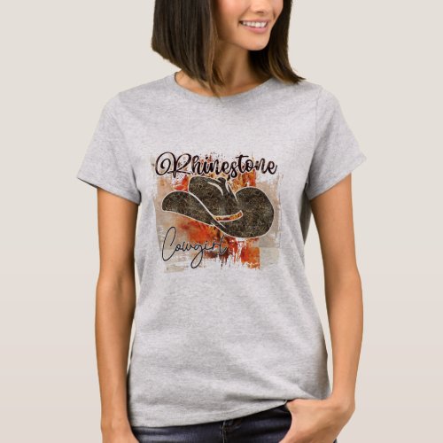  Rhinestone Cowgirl T_Shirt