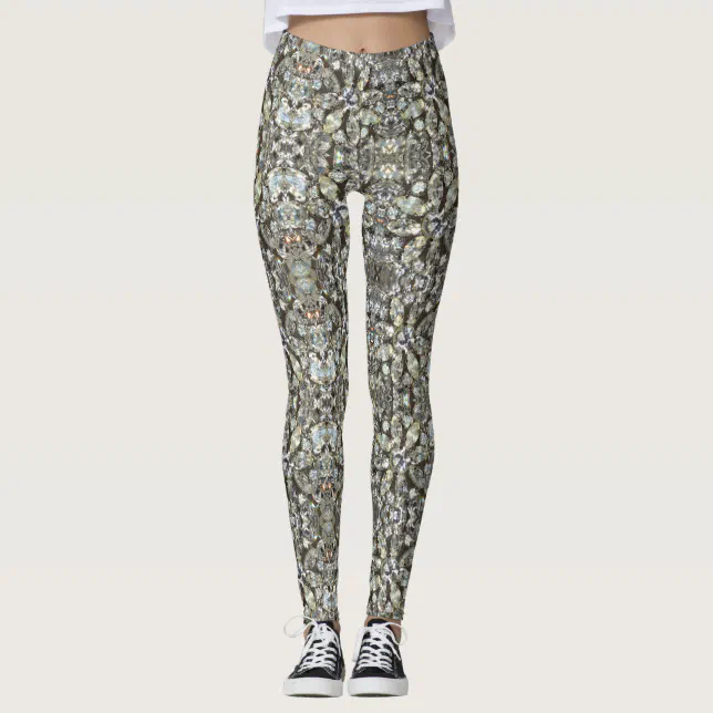 Rhinestone lace leggings Leggings main image 0