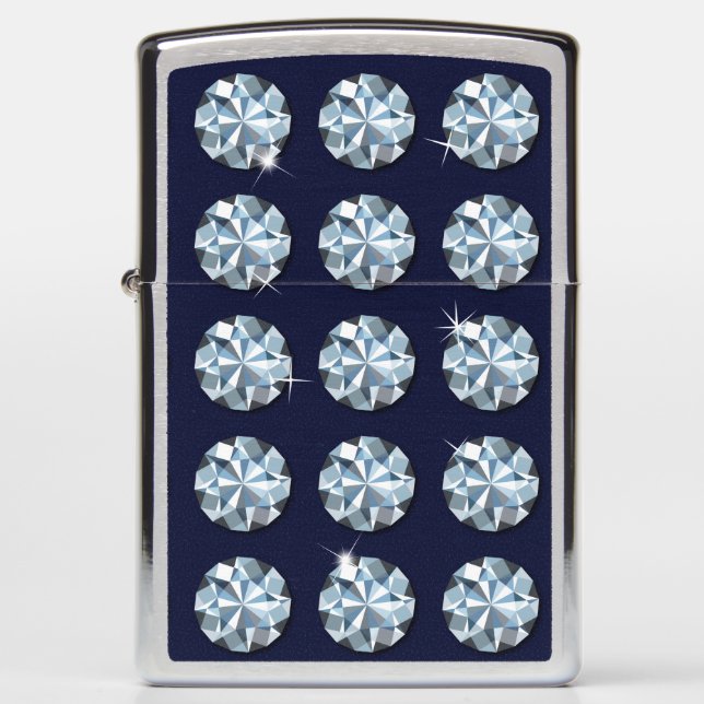 Rhinestone Diamond Zippo Lighter (Front)