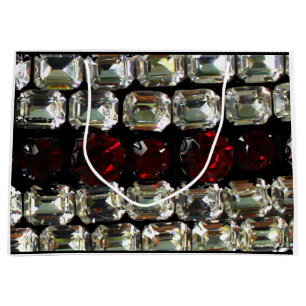 Rhinestone, diamonds, jewelry, gemstone, rubies large gift bag