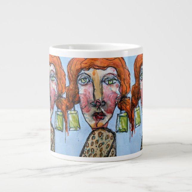 Rhinestone Girl Giant Coffee Mug (Front)