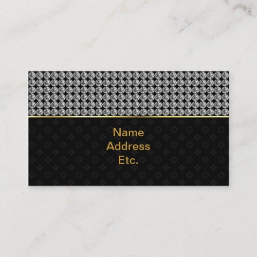Rhinestone Glamour Set  business card