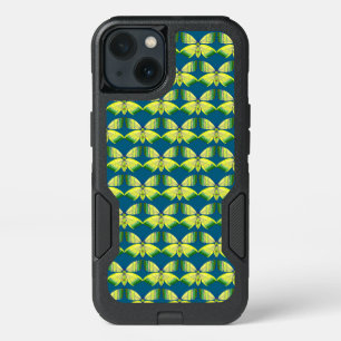 rhinestone-inspired geometric butterfly iPhone 13 case