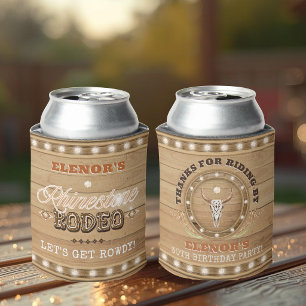 Rhinestone Rodeo Cowgirl Western Can Cooler
